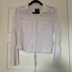 Abercrombie & Fitch Cropped Button Down Top